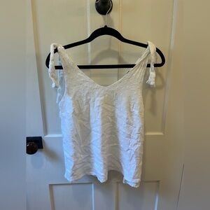 NWOT Gibson look White Tank Top Blouse Size XXS